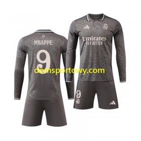 Koszulka Real Madryt Kylian Mbappé 9 Dziecięcy Trzeci Koszulki Piłkarskie 2024-2025 Długi Rękaw